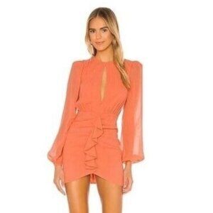 frances puff sleeve mini dress Short-Sleeve Chloe Short White Party Dress